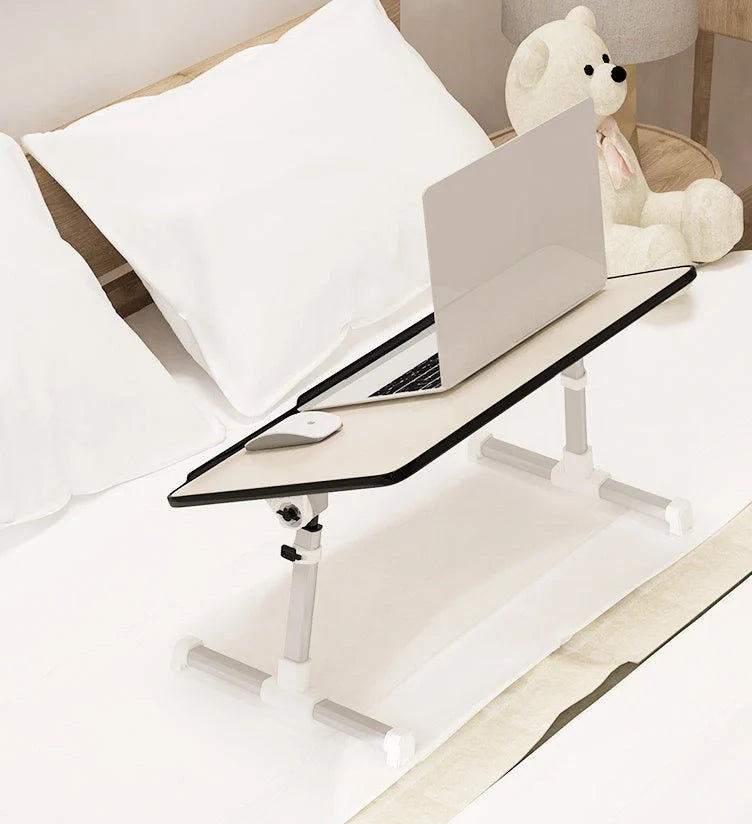 Adjustable Laptop Desk Stand in various colors, foldable design for ergonomic workspace