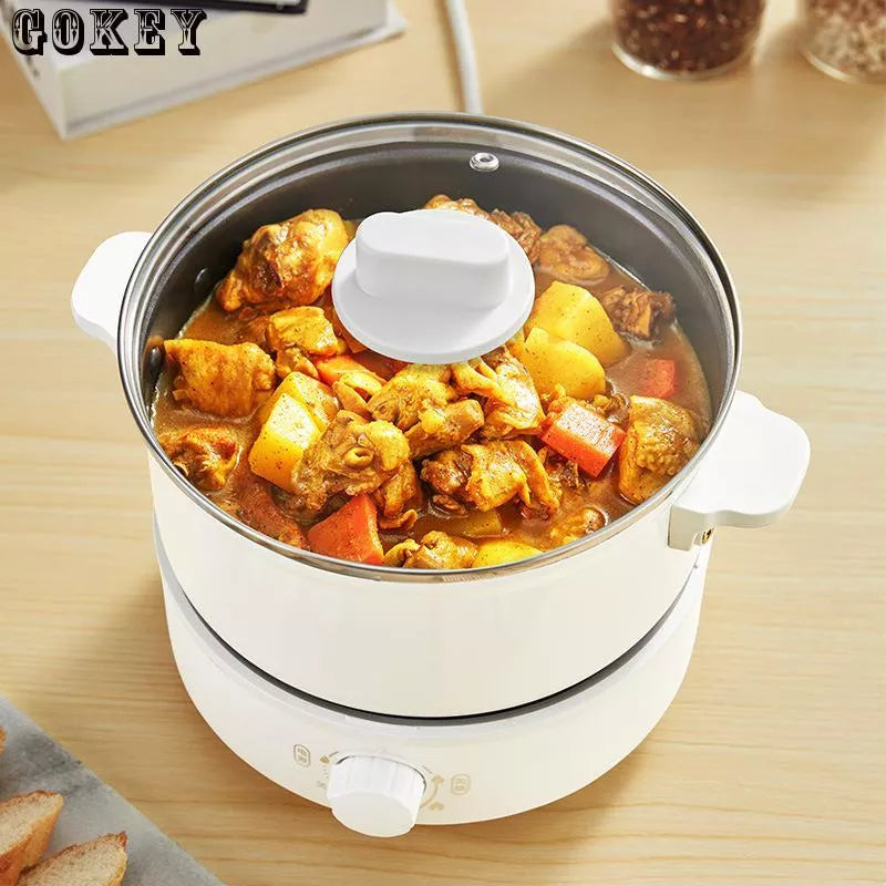 Split Type Multifunctional Electric Heating Pot with aluminum alloy body and 2.5L capacity