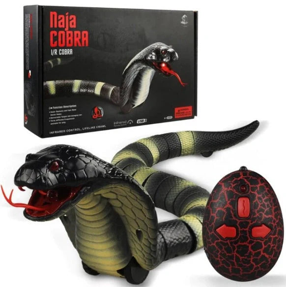 Realistic remote control snake toy with lifelike slithering motion for pranks and fun