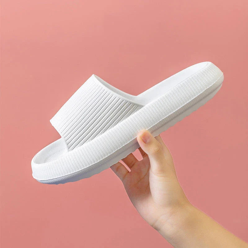 Unisex EVA slippers in various colors, including white, yellow, green, blue, black, khaki, grey, pink, and orange
