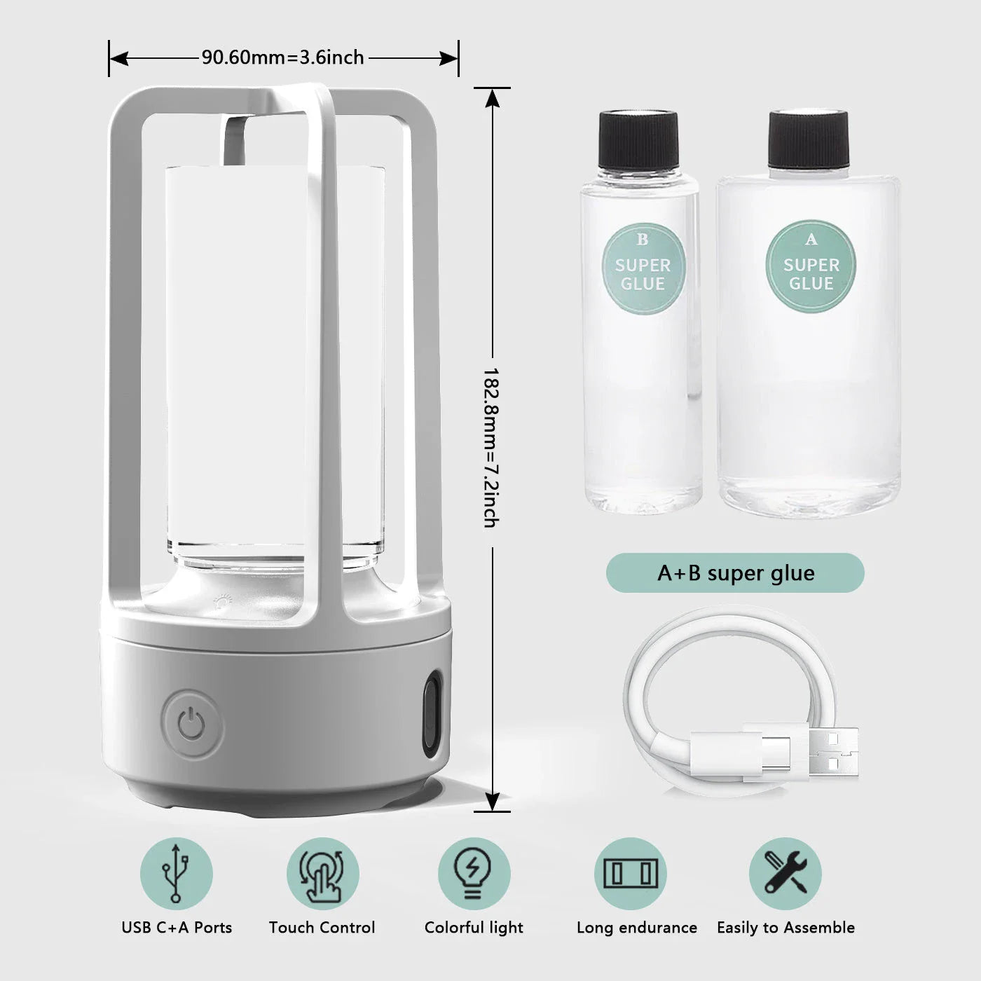 Versatile 2-in-1 Crystal Light Speaker with Bluetooth connectivity and a mesmerizing light display