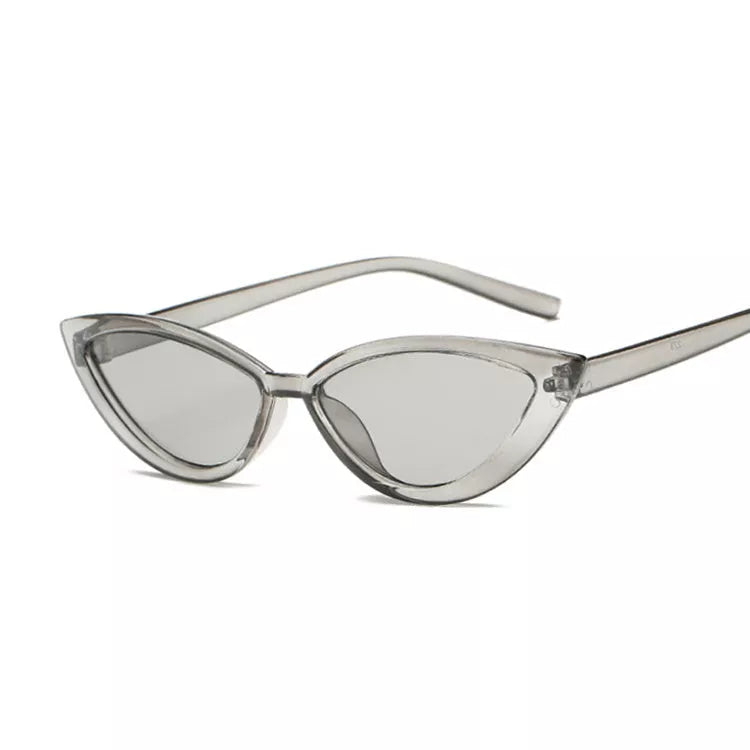 Cat eye sunglasses in various colors with UV protection and lightweight PC frame