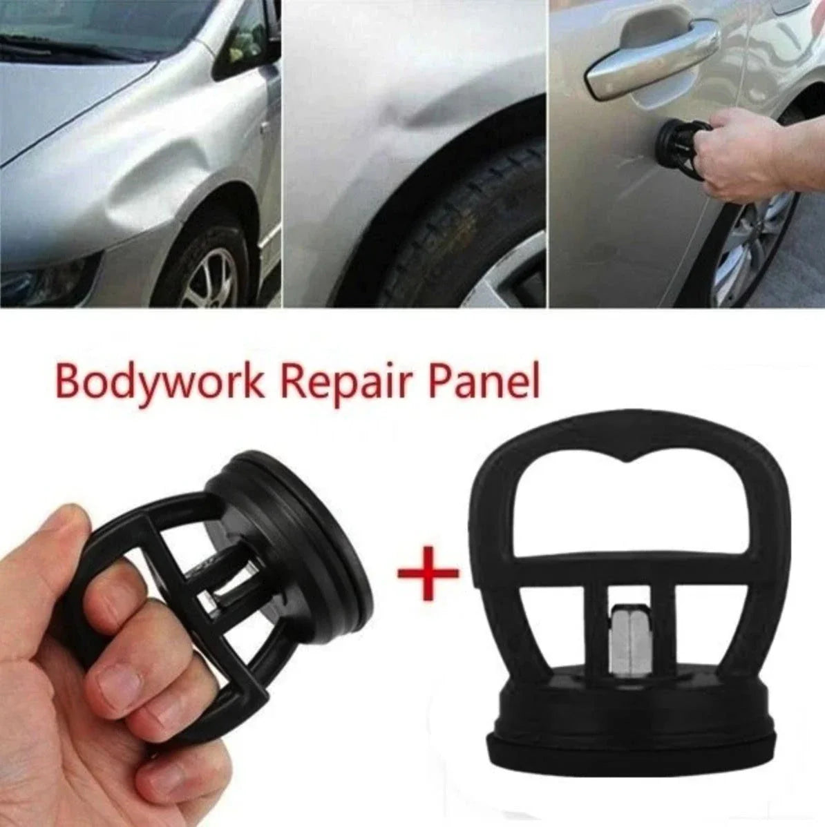 Powerful Car Dent Removal Kit with Slide Hammer and Adhesive Tabs for Professional-Grade Dent Repair