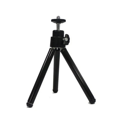 Compact and flexible tripod stand with 360-degree swivel for digital cameras and camcorders