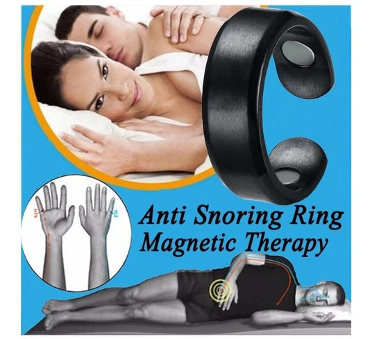Magnetic Therapy Ring with acupressure design for sleep apnea relief and improved circulation