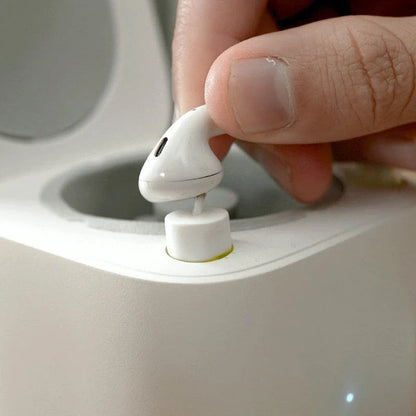 Automated Earbuds Cleaning Tool for AirPods: An innovative device that effortlessly removes dirt and debris from your wireless earbuds