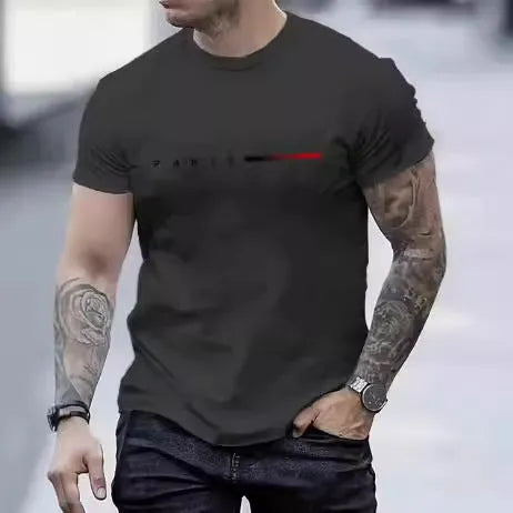 Men's 3D printed graphic top slim fit short sleeve T-shirt with mesh polyester fabric in multiple colours and sizes XXS to 6XL for casual wear and everyday use