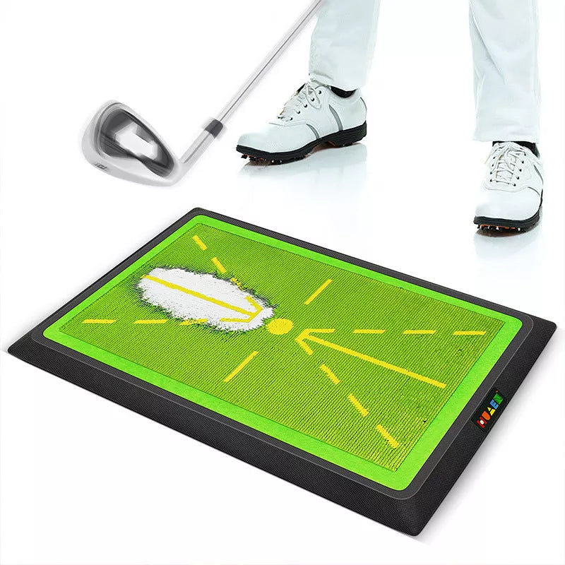 Golf Swing Practice Mat Strike with high-grade bead sheet for realistic practice