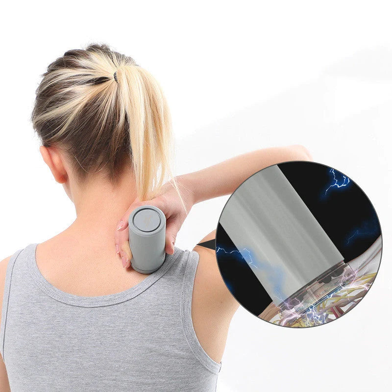 Mini USB Charging Negative Pressure Massager in grey and pink