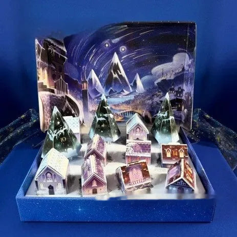 2024 Verris decorative Christmas gift box, 32 x 27 x 5.5 cm, for advent and festive display