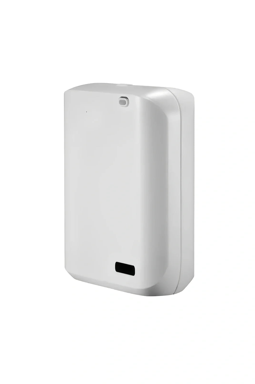 White HVAC wall mount essential oil diffuser measuring 128x70x200mm with app control