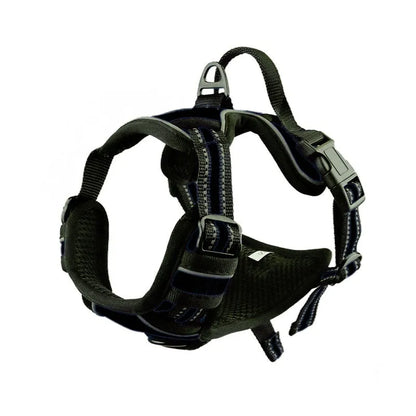 Adjustable dog chest strap lead made from Oxford cloth, shown in one of eight available colours.