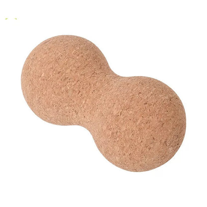Natural cork peanut ball yoga pillar for muscle recovery and stress relief