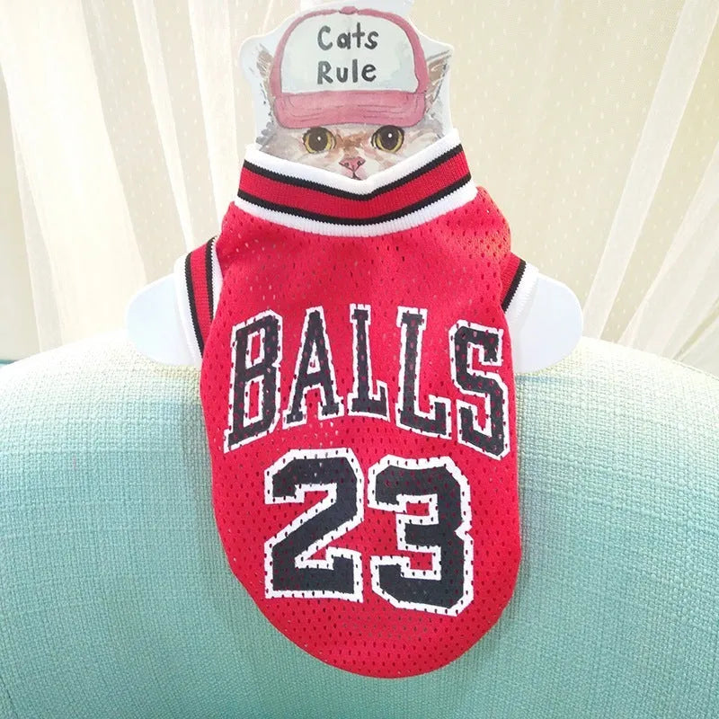 Black polyester pet sweatshirt vest for dogs on mannequin showing casual design
