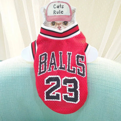 Black polyester pet sweatshirt vest for dogs on mannequin showing casual design