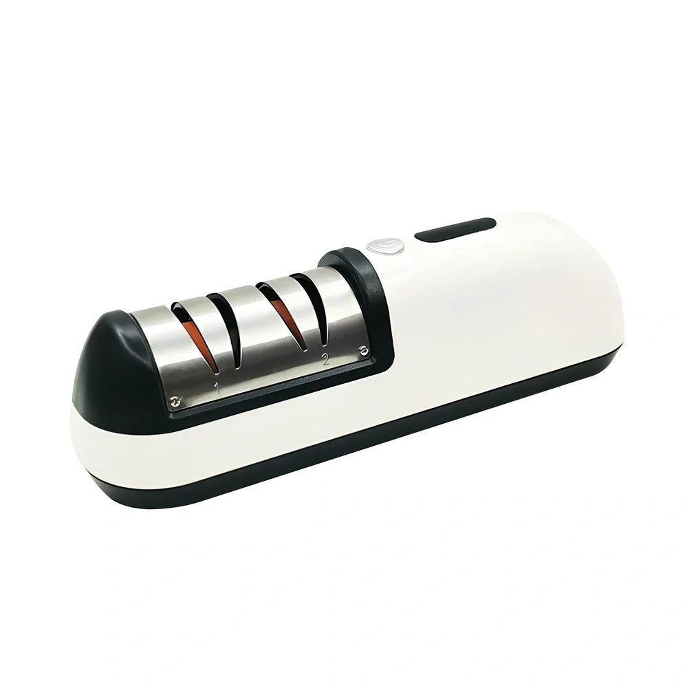Home kitchen rechargeable electric knife sharpener with USB charging cable