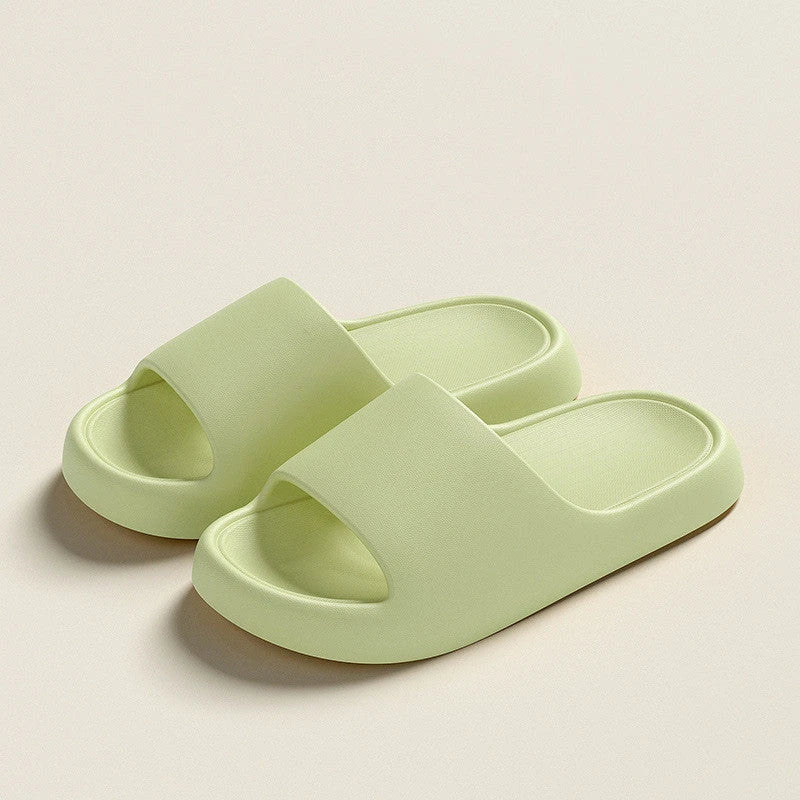 Cozy EVA foam slippers in a variety of vibrant colors with thick, cushioned soles and a slip-resistant design for comfortable indoor wear
