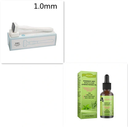 Rosemary Mint Hair Growth Oil bottle with natural ingredients for scalp massage and hair growth