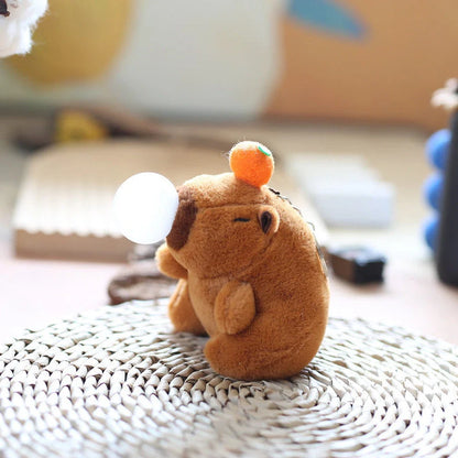 12cm spit bubble design stuffed toy pendant with super soft short plush fabric