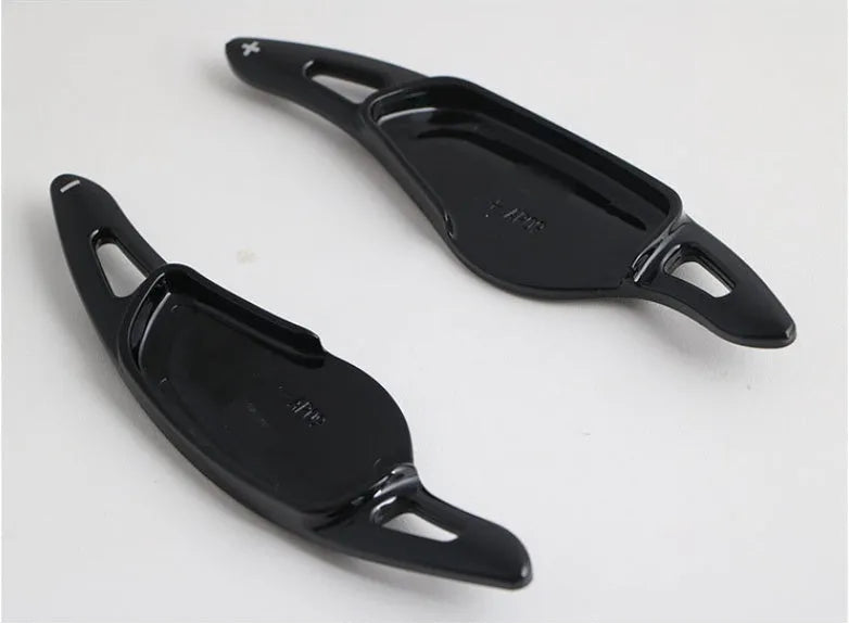 Carbon fibre pattern steering wheel paddle shifter for automotive interior modification