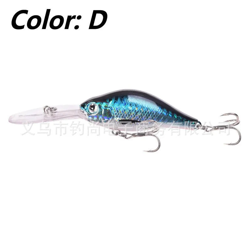 Floating Rock 10.5cm deep diving soft plastic minnow lure in multiple colours for freshwater fishing.