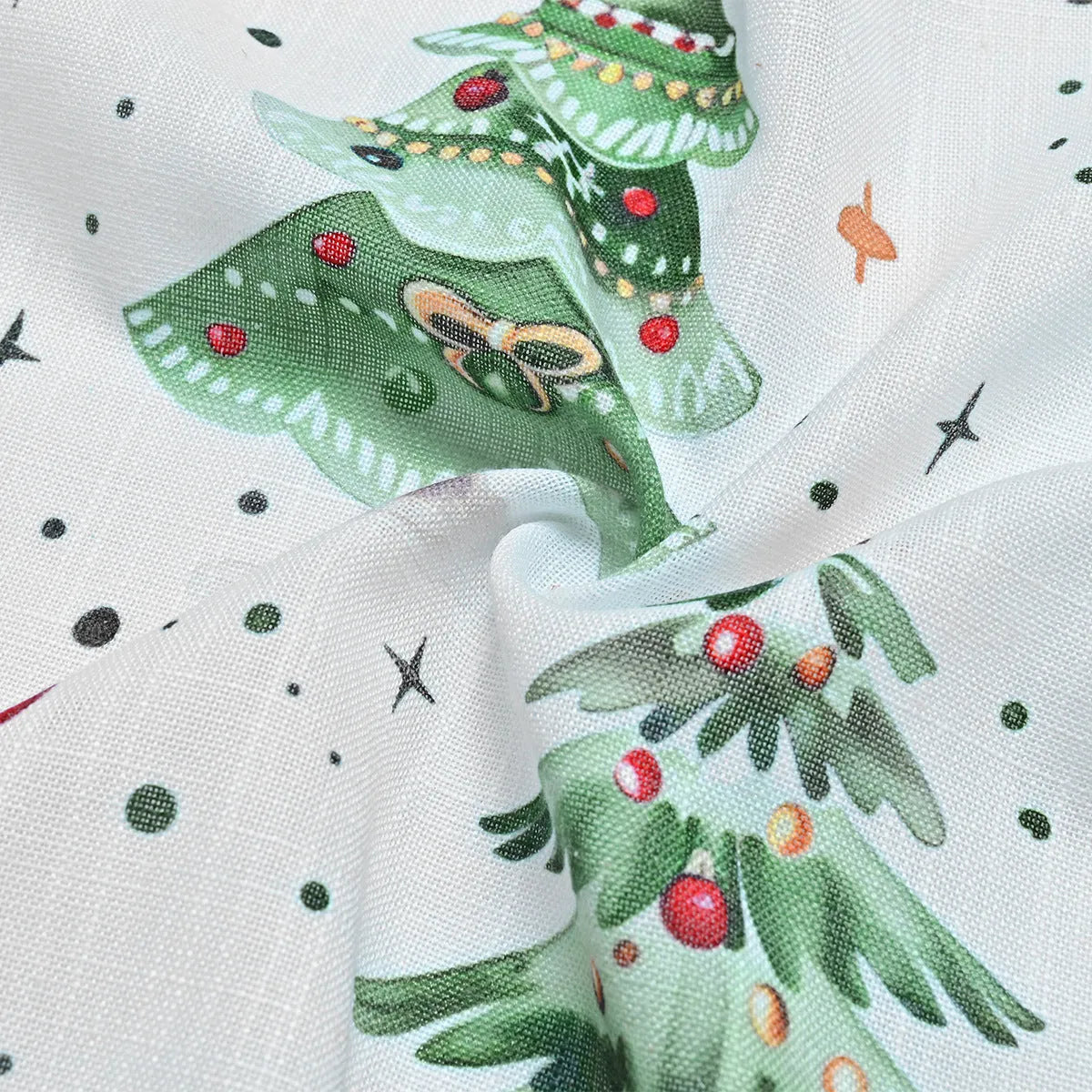 Christmas Forest punching design shading curtain in modern simplicity style showing high sunshade function