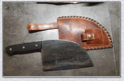 Hunters Serbian Chef Knife - a high-quality, hand-forged cooking knife made with premium carbon steel for superior durability and performance