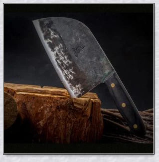 Hunters Serbian Chef Knife - a high-quality, hand-forged cooking knife made with premium carbon steel for superior durability and performance