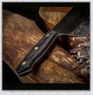 Hunters Serbian Chef Knife - a high-quality, hand-forged cooking knife made with premium carbon steel for superior durability and performance
