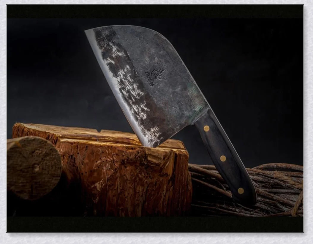 Hunters Serbian Chef Knife - a high-quality, hand-forged cooking knife made with premium carbon steel for superior durability and performance