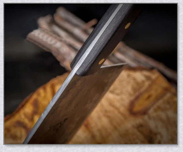 Hunters Serbian Chef Knife - a high-quality, hand-forged cooking knife made with premium carbon steel for superior durability and performance