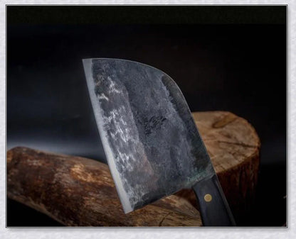 Hunters Serbian Chef Knife - a high-quality, hand-forged cooking knife made with premium carbon steel for superior durability and performance
