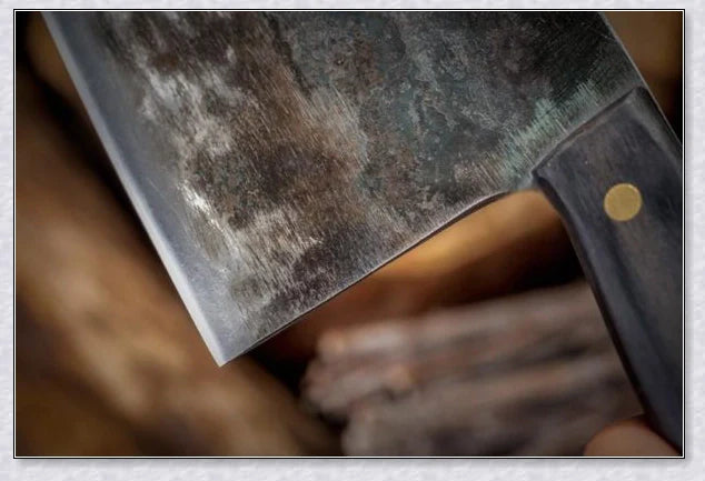 Hunters Serbian Chef Knife - a high-quality, hand-forged cooking knife made with premium carbon steel for superior durability and performance