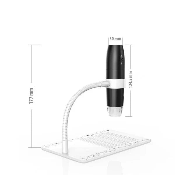 3-in-1 USB Digital Microscope with adjustable LED lighting, advanced magnification, and seamless digital integration