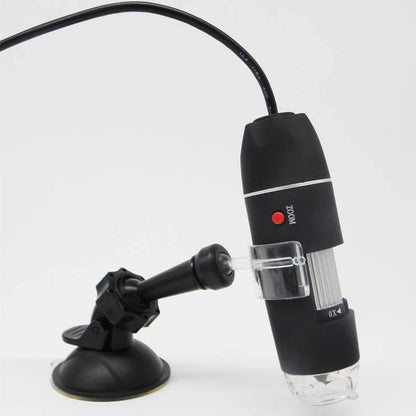 3-in-1 USB Digital Microscope with adjustable LED lighting, advanced magnification, and seamless digital integration