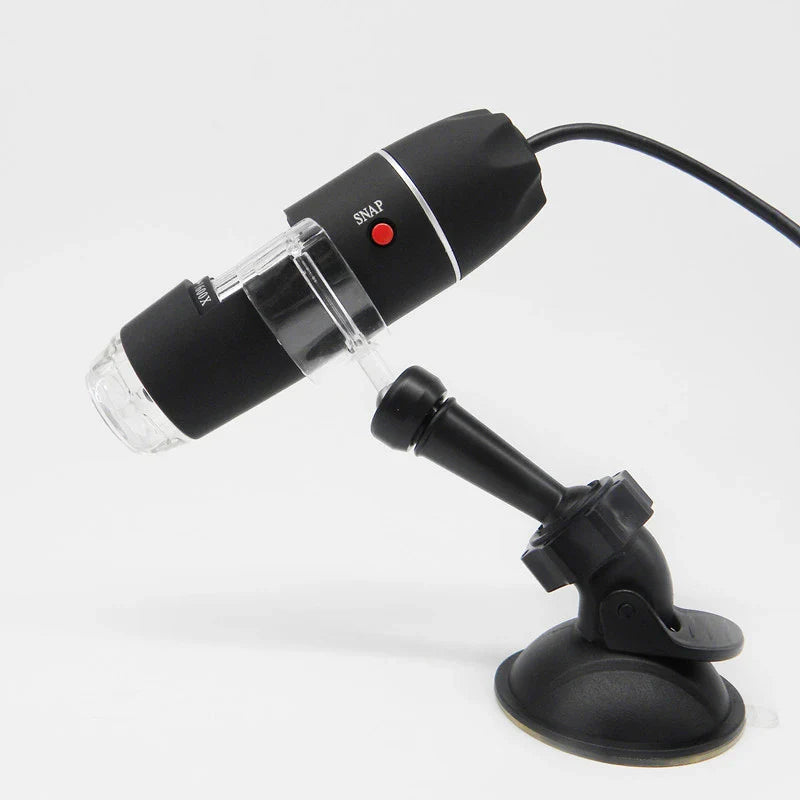 3-in-1 USB Digital Microscope with adjustable LED lighting, advanced magnification, and seamless digital integration