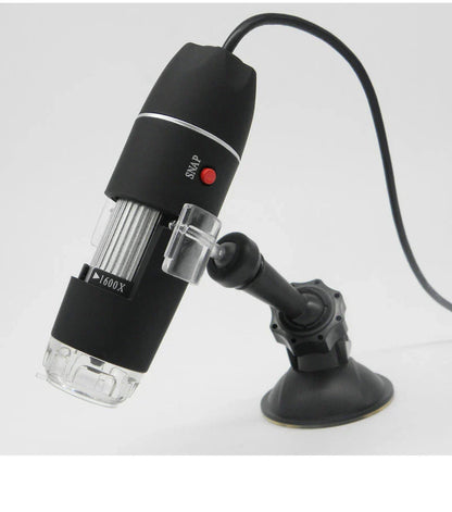 3-in-1 USB Digital Microscope with adjustable LED lighting, advanced magnification, and seamless digital integration