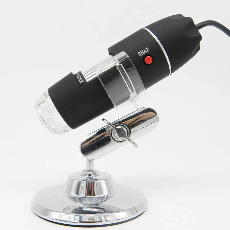 3-in-1 USB Digital Microscope with adjustable LED lighting, advanced magnification, and seamless digital integration