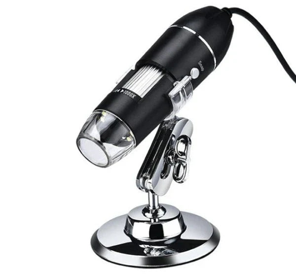 3-in-1 USB Digital Microscope with adjustable LED lighting, advanced magnification, and seamless digital integration