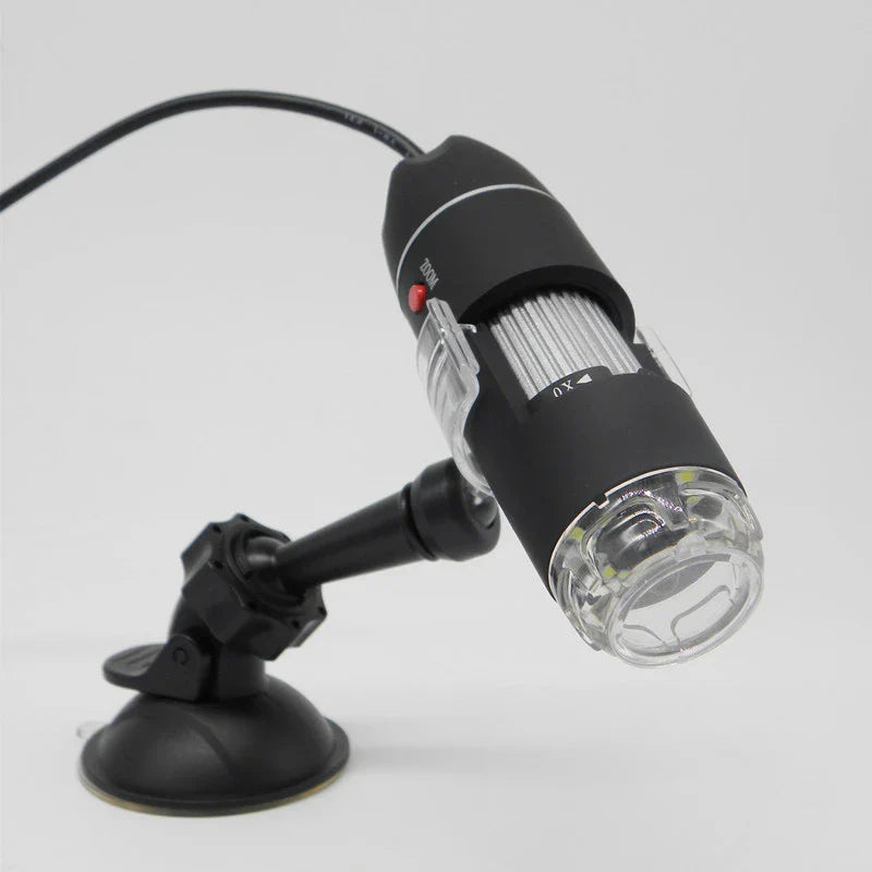 3-in-1 USB Digital Microscope with adjustable LED lighting, advanced magnification, and seamless digital integration