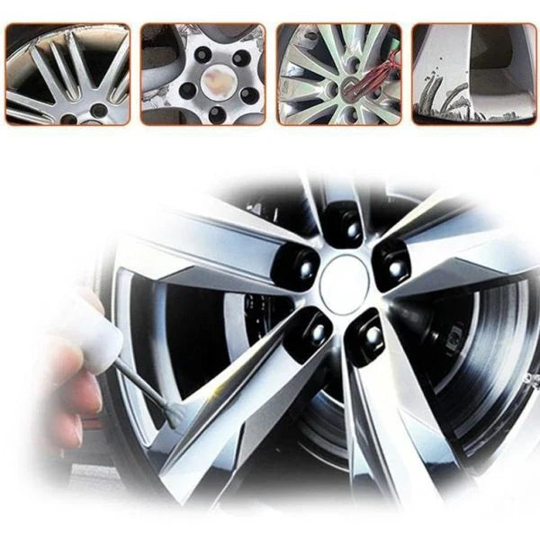 DIY Alloy Wheel Repair Kit for restoring scratches, curb rash, and minor dents on car wheels