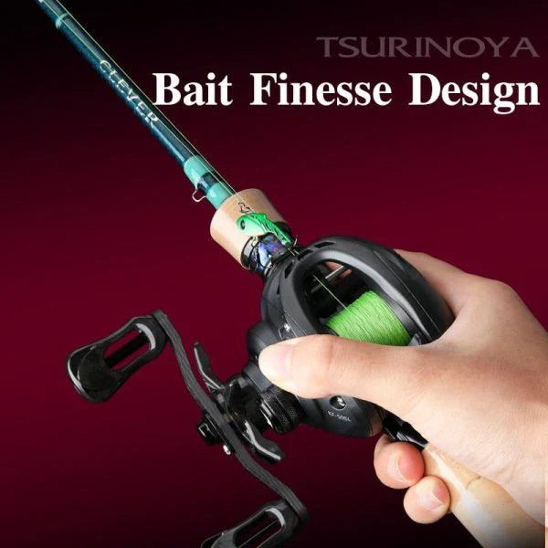 Ultralight baitcasting fishing reel with carbon frame and spool for precision finesse casting
