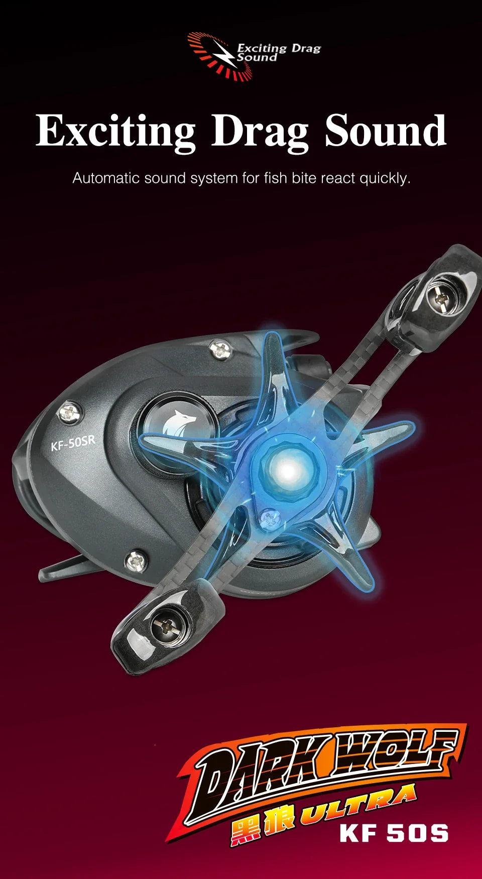 Ultralight baitcasting fishing reel with carbon frame and spool for precision finesse casting