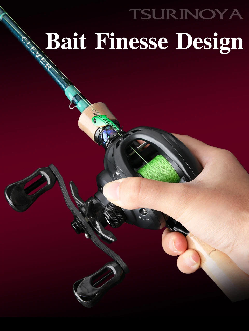 Ultralight baitcasting fishing reel with carbon frame and spool for precision finesse casting