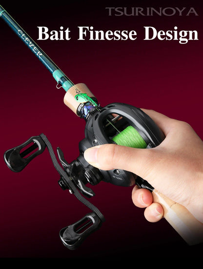 Ultralight baitcasting fishing reel with carbon frame and spool for precision finesse casting