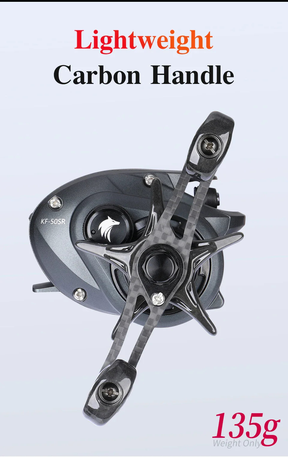 Ultralight baitcasting fishing reel with carbon frame and spool for precision finesse casting