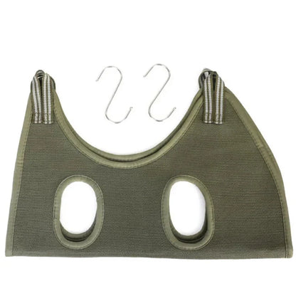 Pet Grooming Hammock made of durable mesh material to support pets up to 20kg for stress-free nail trimming, ear cleaning, and grooming tasks