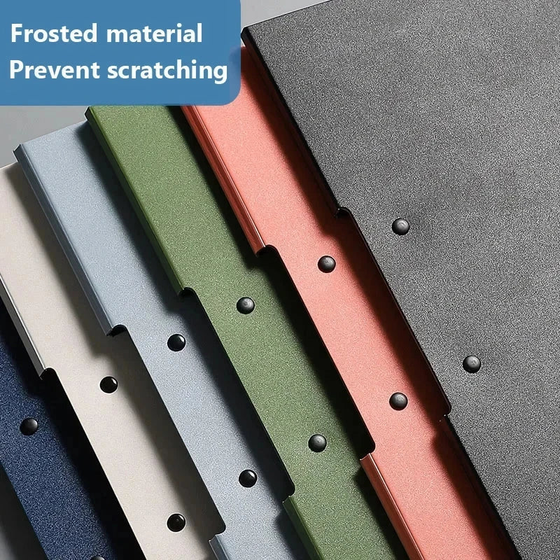 A4 File Folder Desk Organizer with Cover in White - Durable Plastic Construction, Built-in Clipboard, and Convenient Design for Organized Workspace