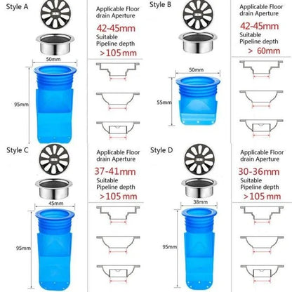 Premium Drain Backflow Preventer - Designed to Prevent Sewer Odors and Debris Buildup in Bathrooms, Kitchens, and Basements
