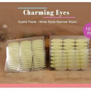 Anti-Aging Eyelid Tape with 120 pairs of transparent, hypoallergenic strips for an instant eye lift